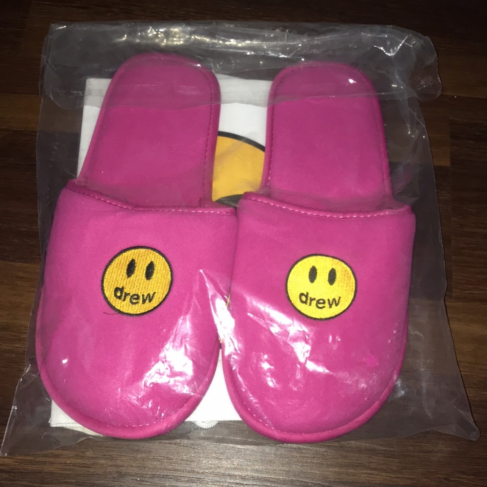 Drew House Mascot Logo Slippers w/Dust Bag NEW